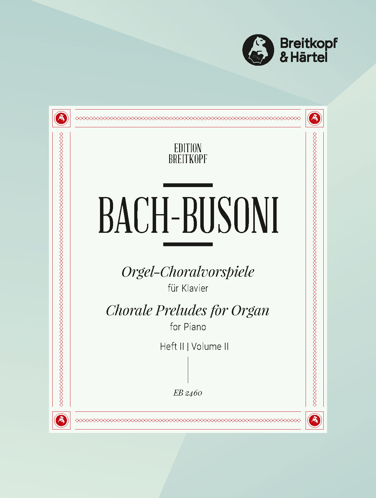 EB 2460D - Orgel-Choralvorspiele - Cover