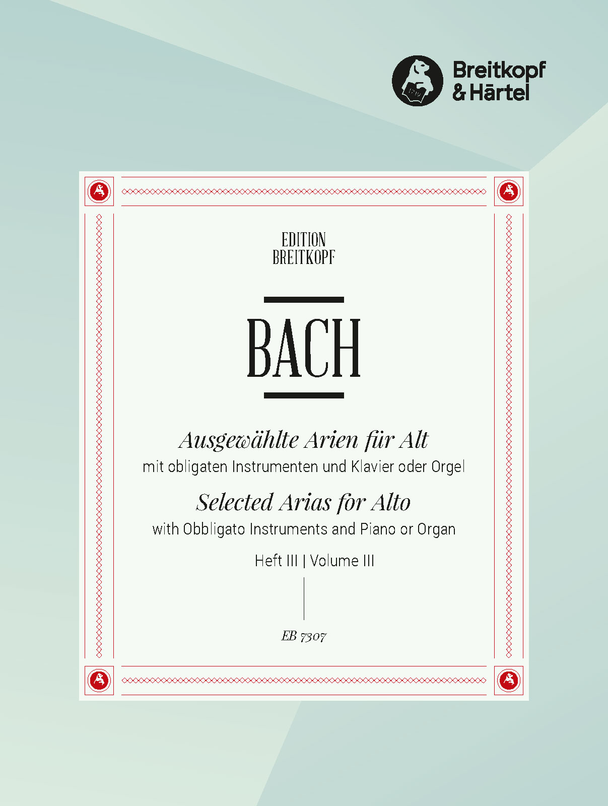 EB 7307D - Ausgewählte Arien für Alt - Cover