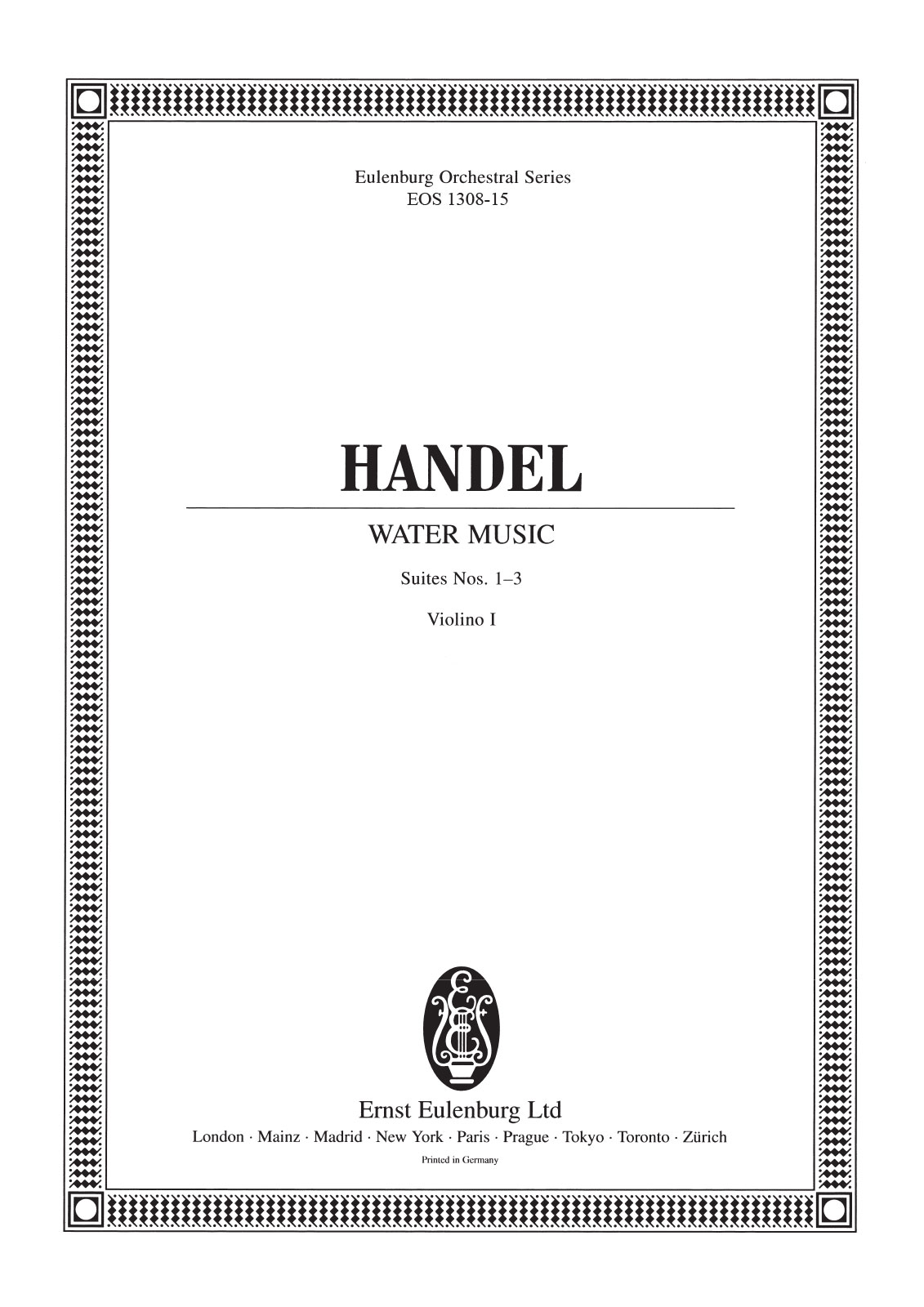 EOS 1308-15 - Wassermusik F-dur HWV 348-350 - Cover