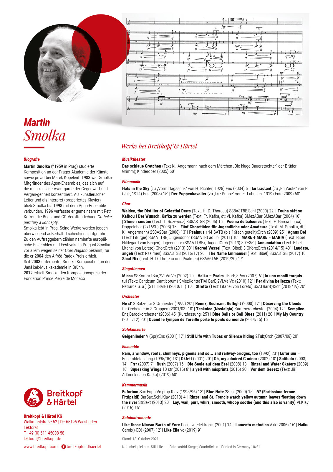 B+H 206 - Martin Smolka - Cover