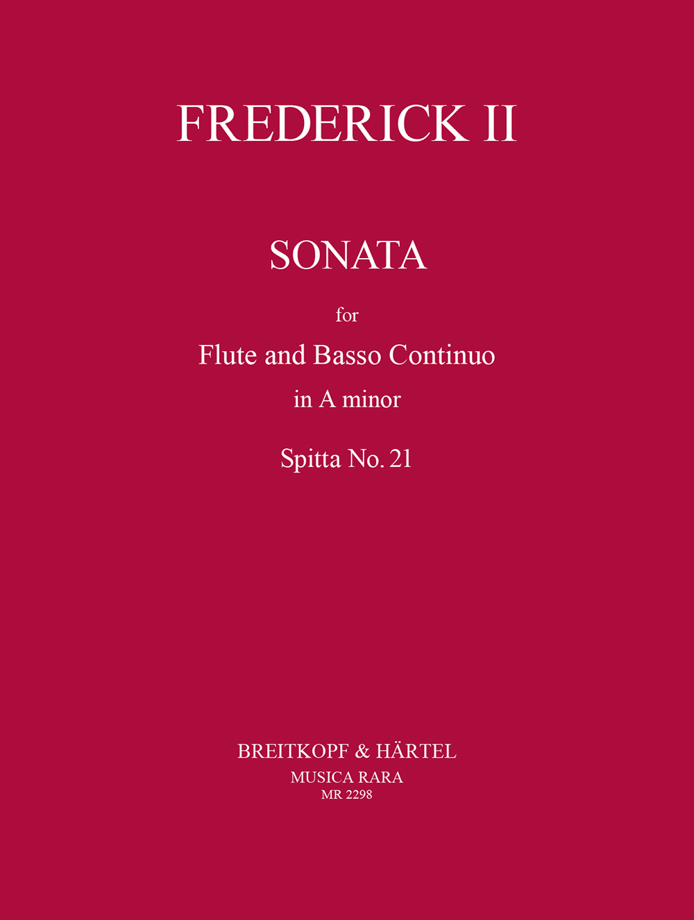 MR 2298 - 4 Sonatas - Cover