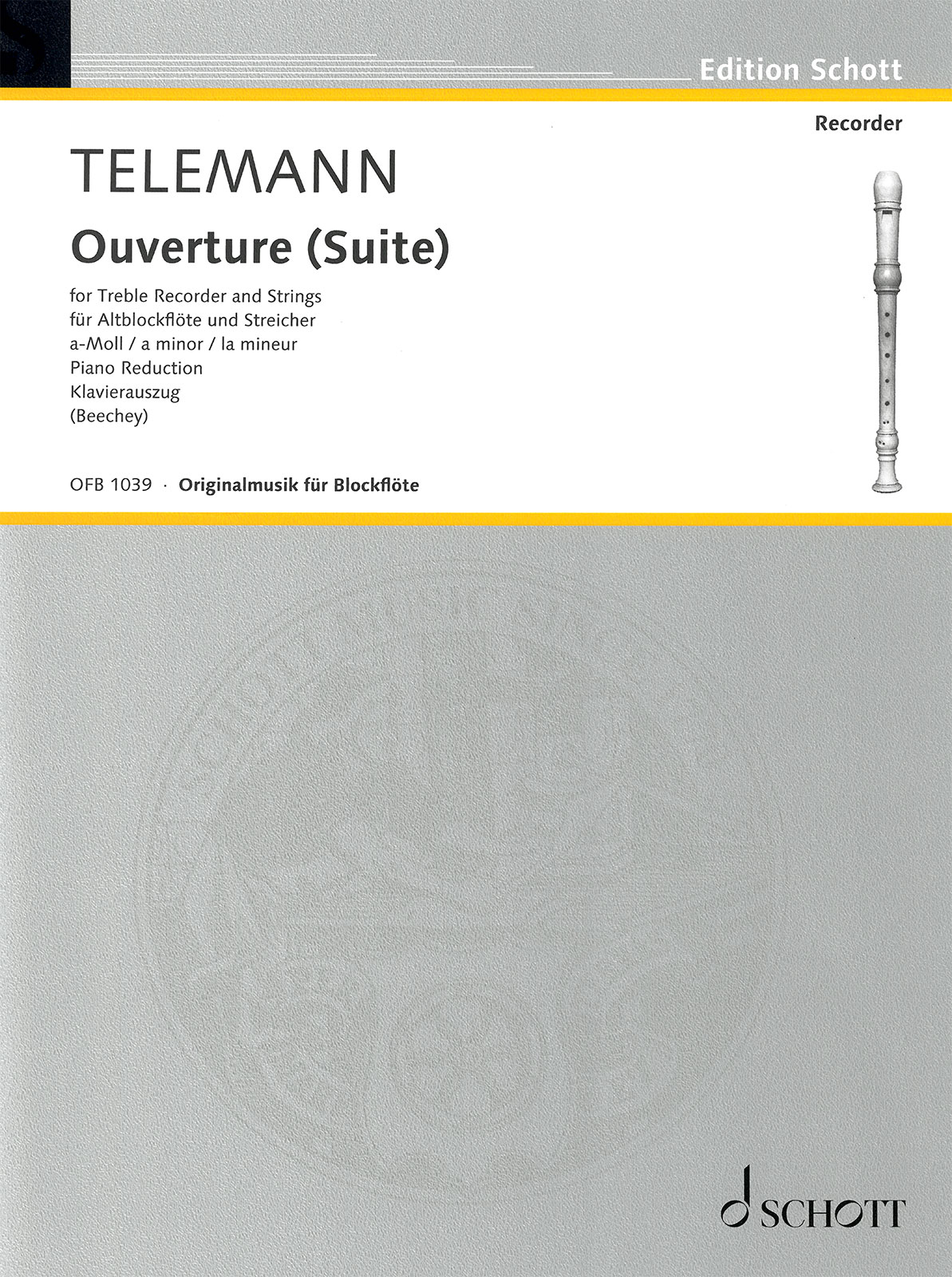 OFB 1039 - Ouvertüre (Suite) a-moll TWV 55:A2 - Cover