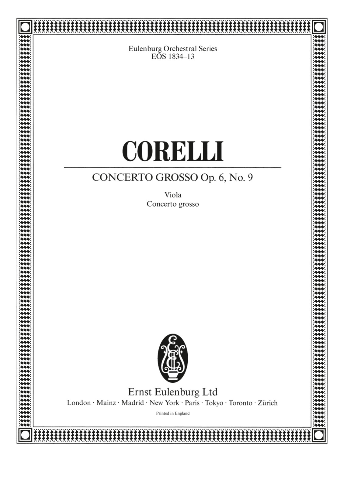 EOS 1834-19 - Concerto grosso op. 6 Nr. 9 F-dur - Cover