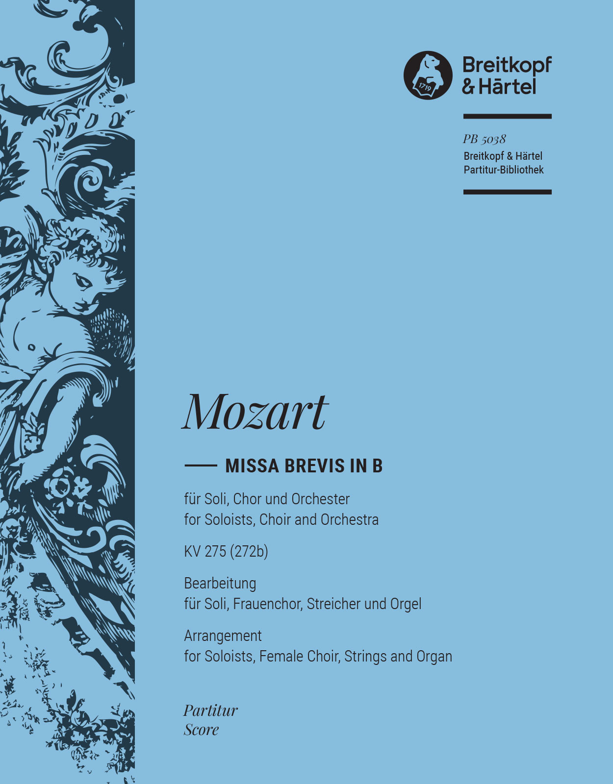 PB 5038 - Missa brevis in B K. 275 (272b) - Cover