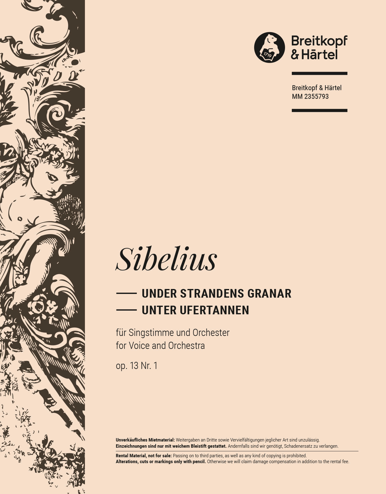 Jean Sibelius - Under strandens granar op. 13/1 - Cover