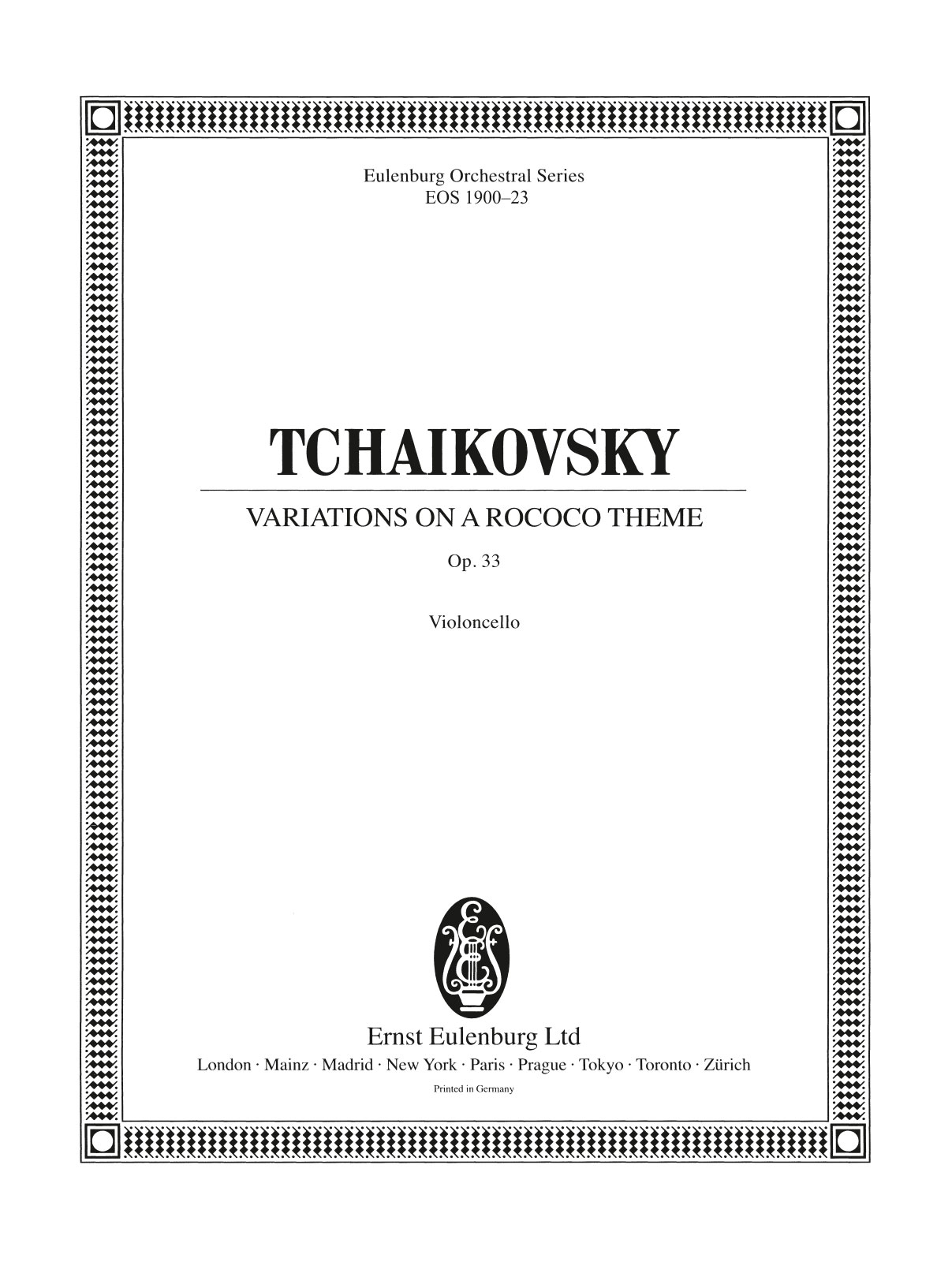 EOS 1900-23 - Variationen über ein Rokoko-Thema op. 33 - Cover