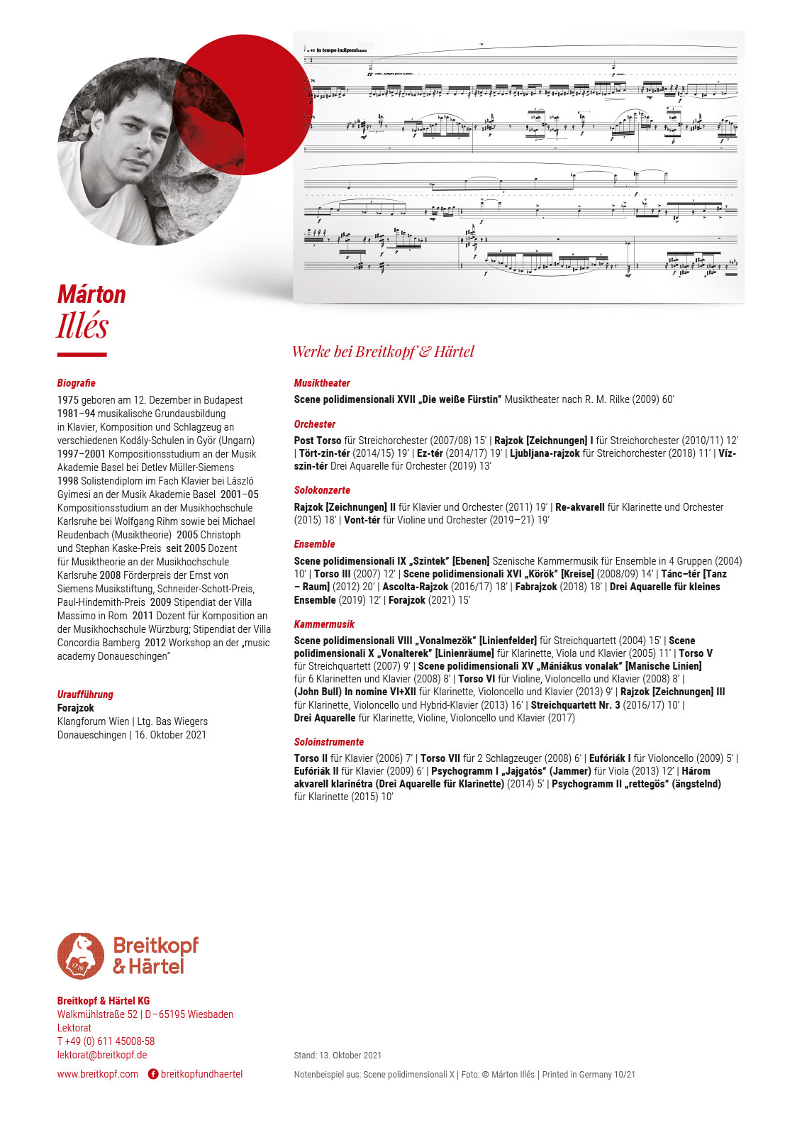 B+H 203 - Márton Illés - Cover