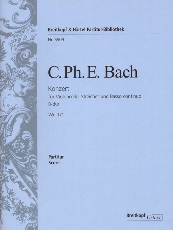 PB 5509 - Violoncellokonzert B-dur Wq 171 - Cover