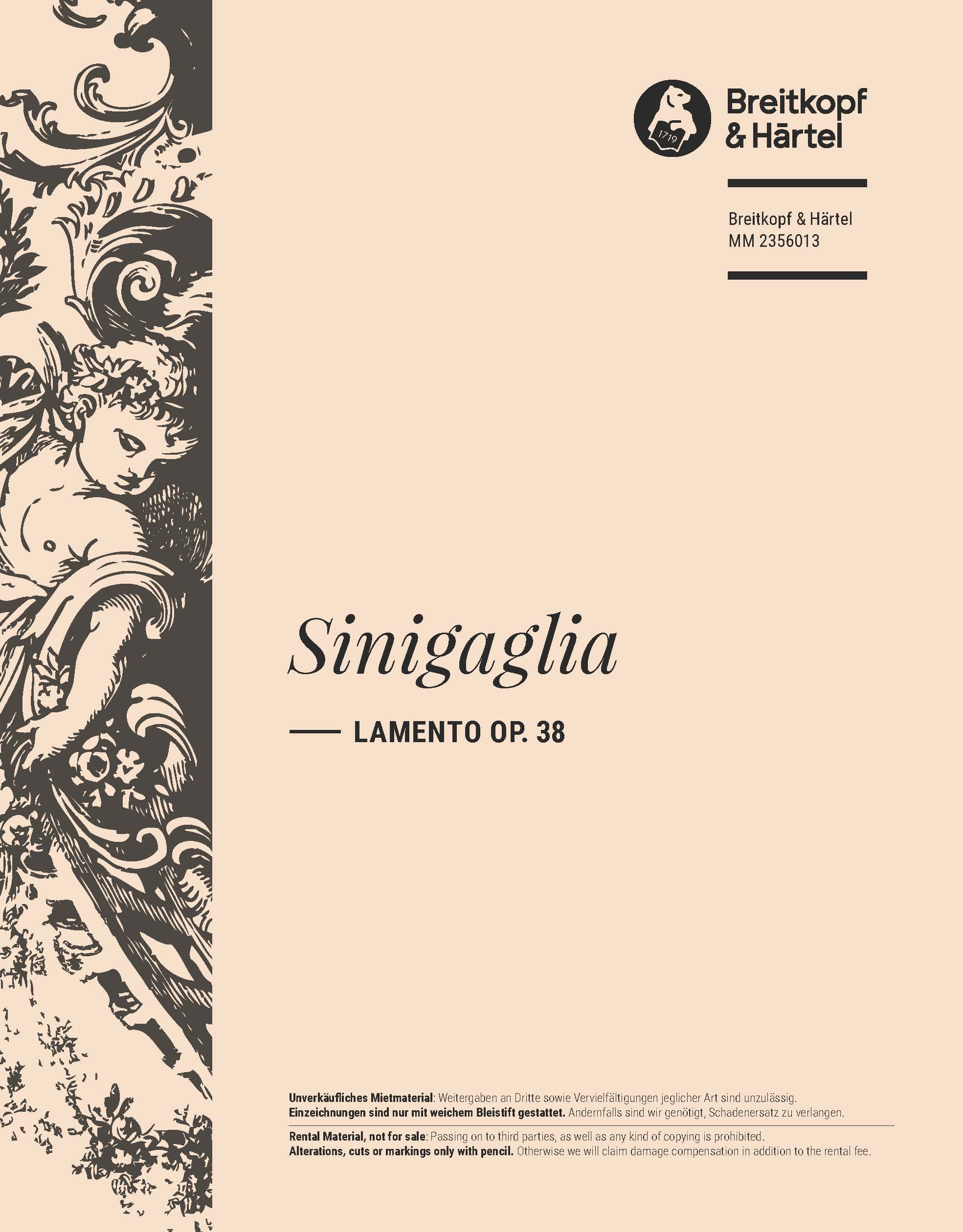 Leone Sinigaglia - Lamento op. 38 - Cover