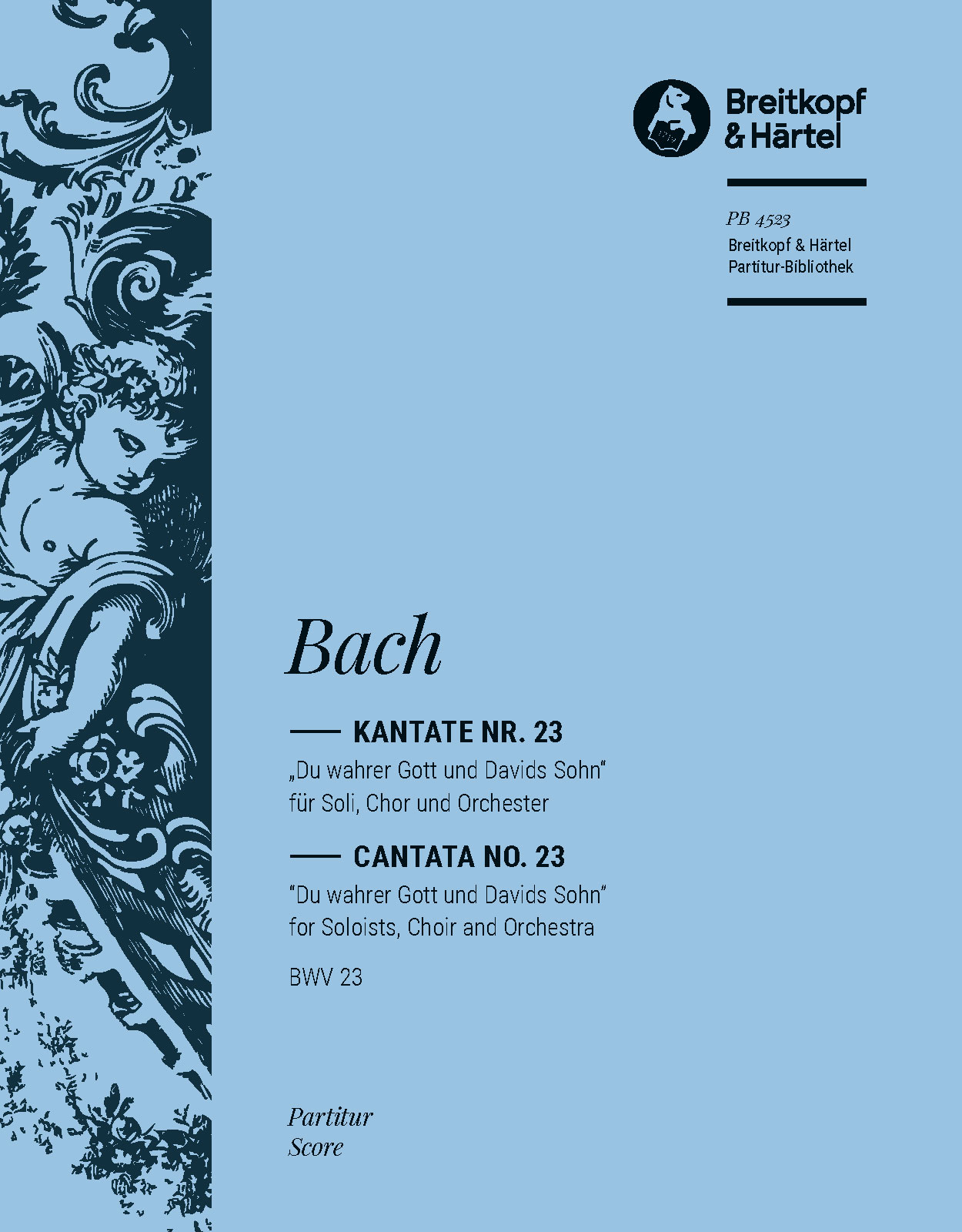 PB 4523 - Cantata BWV 23 “Thou very God, and David’s Son” - Cover