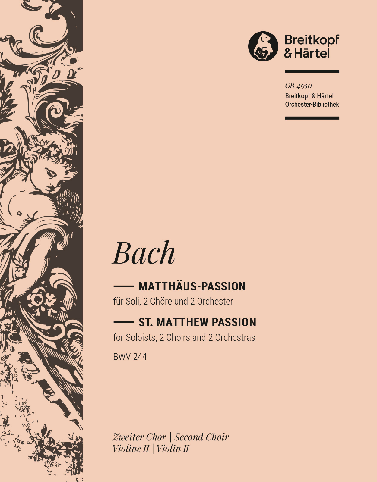 OB 4950-18 - Matthäus-Passion BWV 244 - Cover