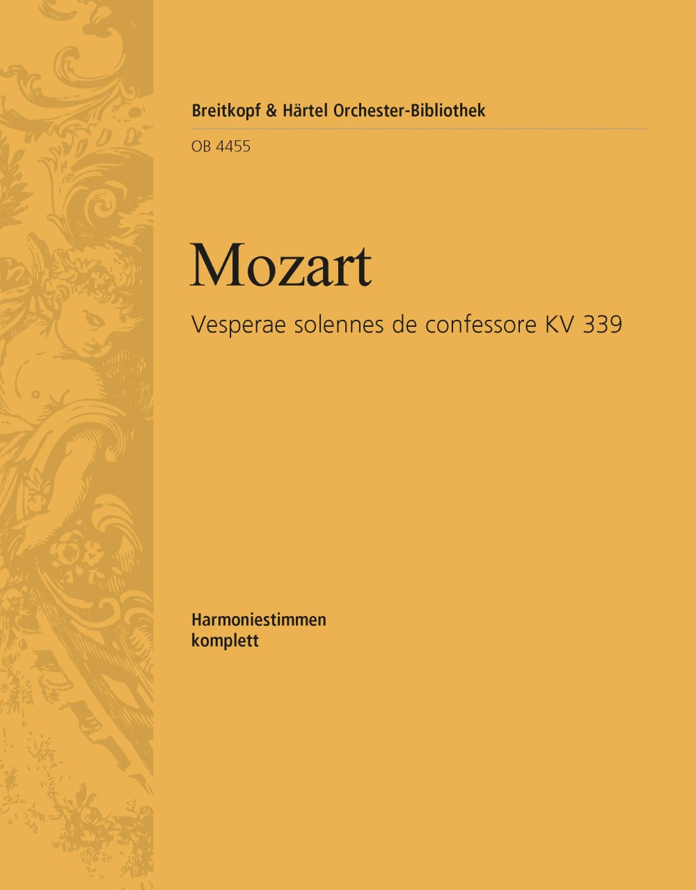 OB 4455-30 - Vesperae solennes de confessore KV 339 - Cover