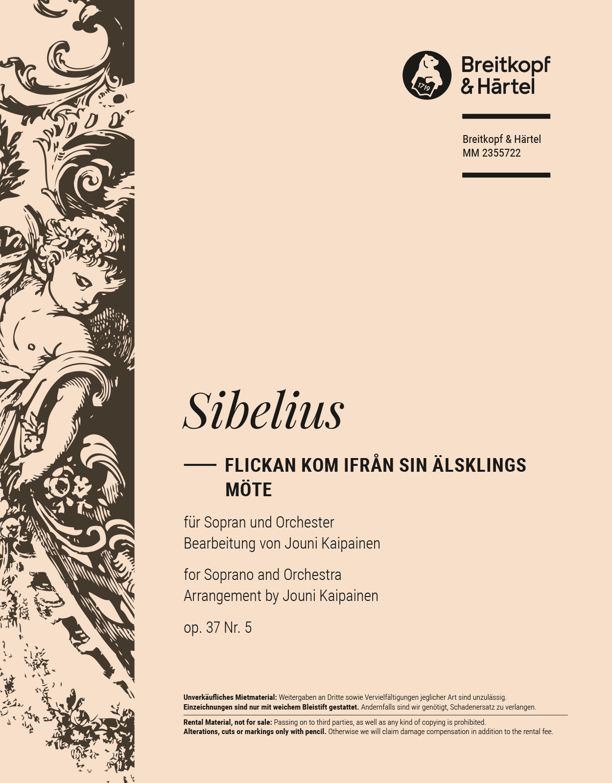 MM 2355722 - Flickan kom ifrån sin älsklings möte op. 37/5 - Cover