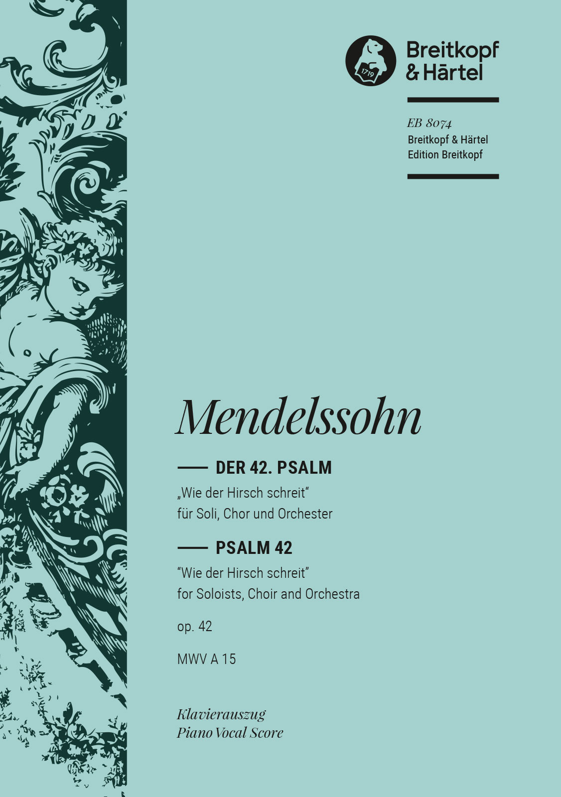 EB 8074D - Der 42. Psalm op. 42 MWV A 15 „Wie der Hirsch schreit“ - Cover