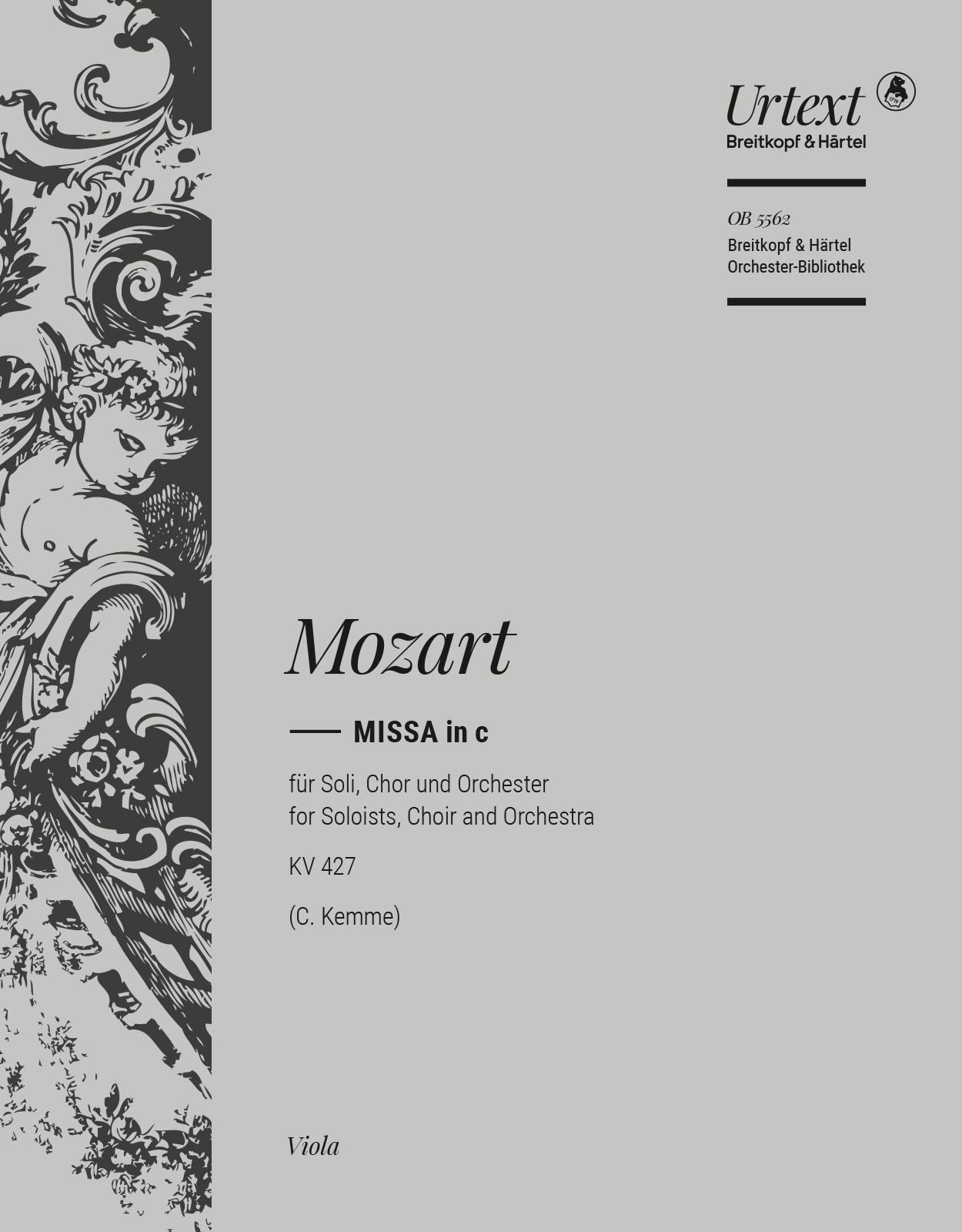 OB 5562-19 - Missa in c K. 427 (417a) - Cover