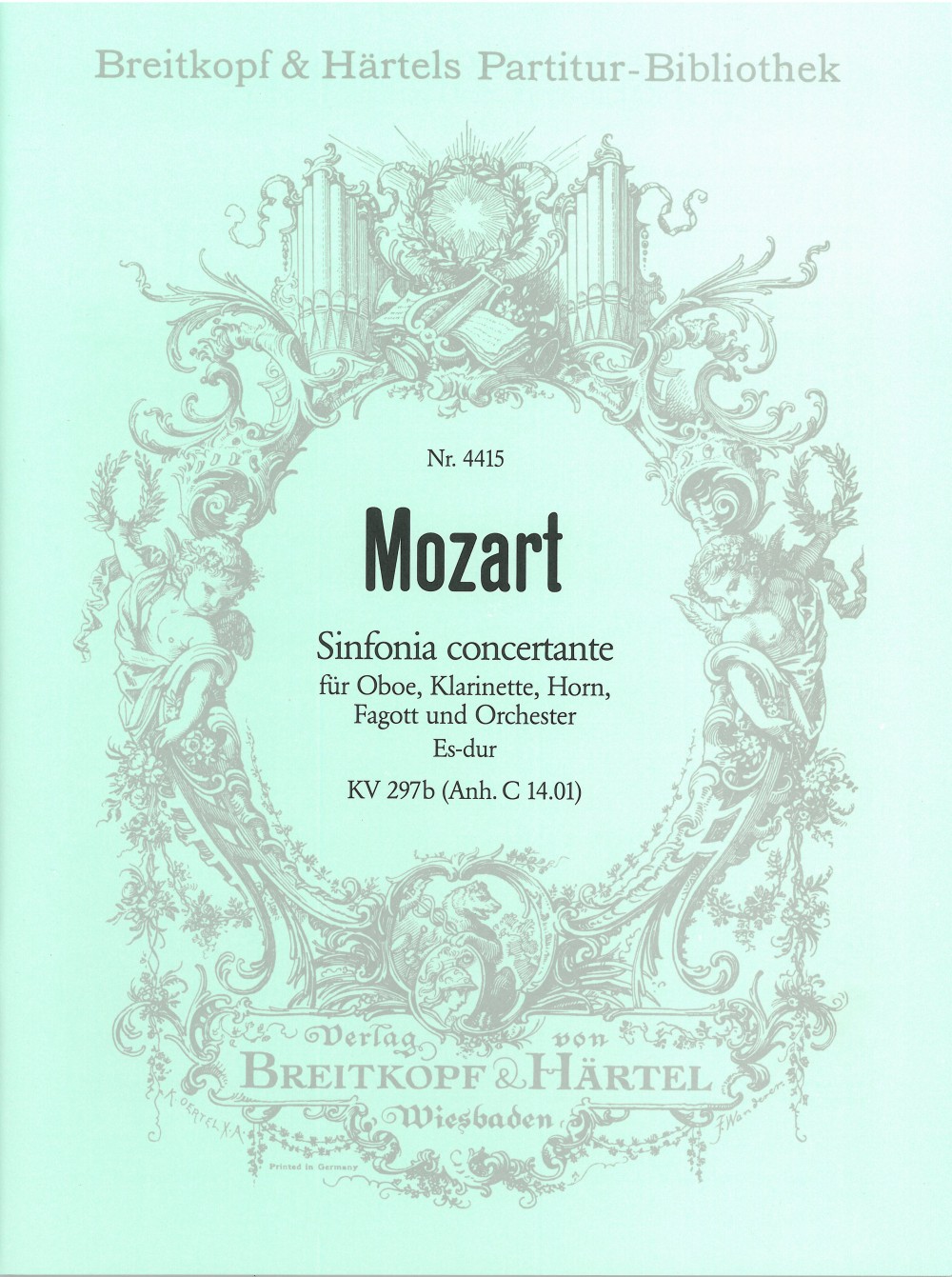 Wolfgang Amadeus Mozart - Sinfonia concertante in E flat major K. 297b (App. C 14. 01) - Cover