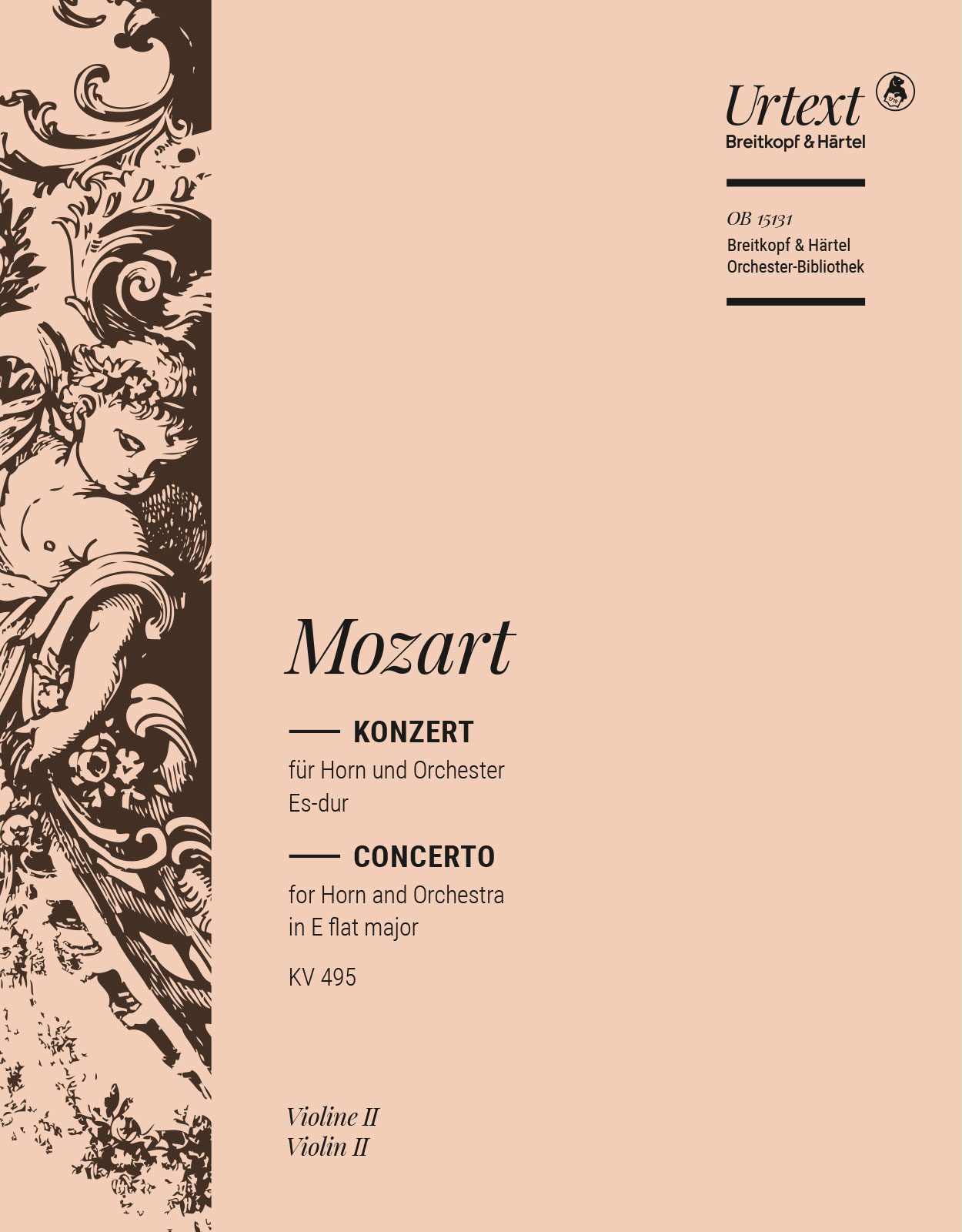 OB 15131-16 - Horn Concerto [No. 4] in E flat major K. 495 - Cover