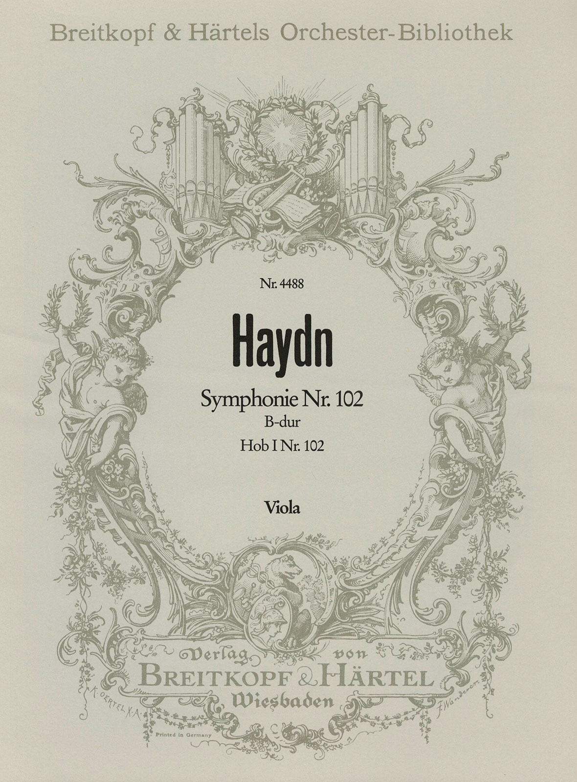 OB 4488-19 - Symphony No. 102 in B flat major Hob I:102 - Cover
