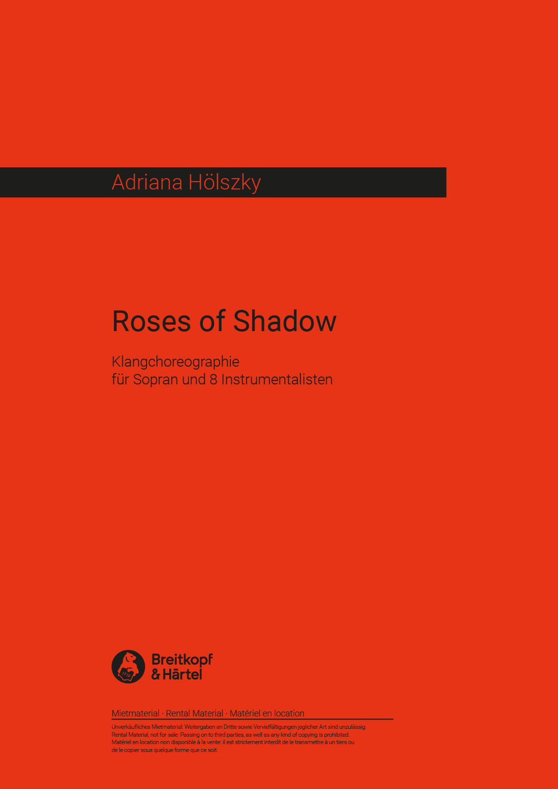 Adriana Hölszky - Roses of Shadow - Cover