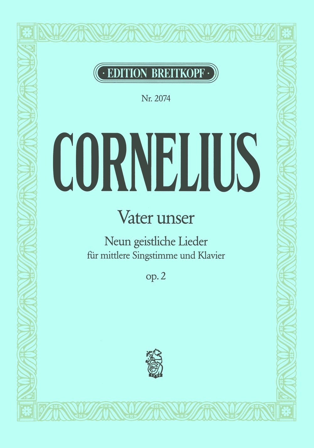 Peter Cornelius - Vater unser op. 2 - Cover