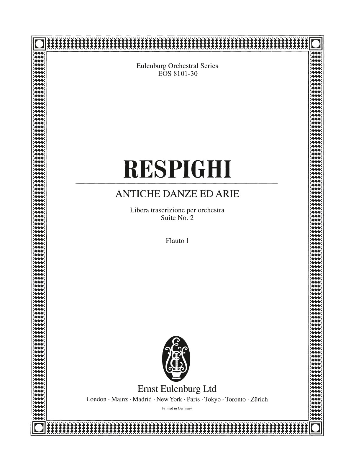 EOS 8101-30 - Antiche Danze ed Arie - Cover