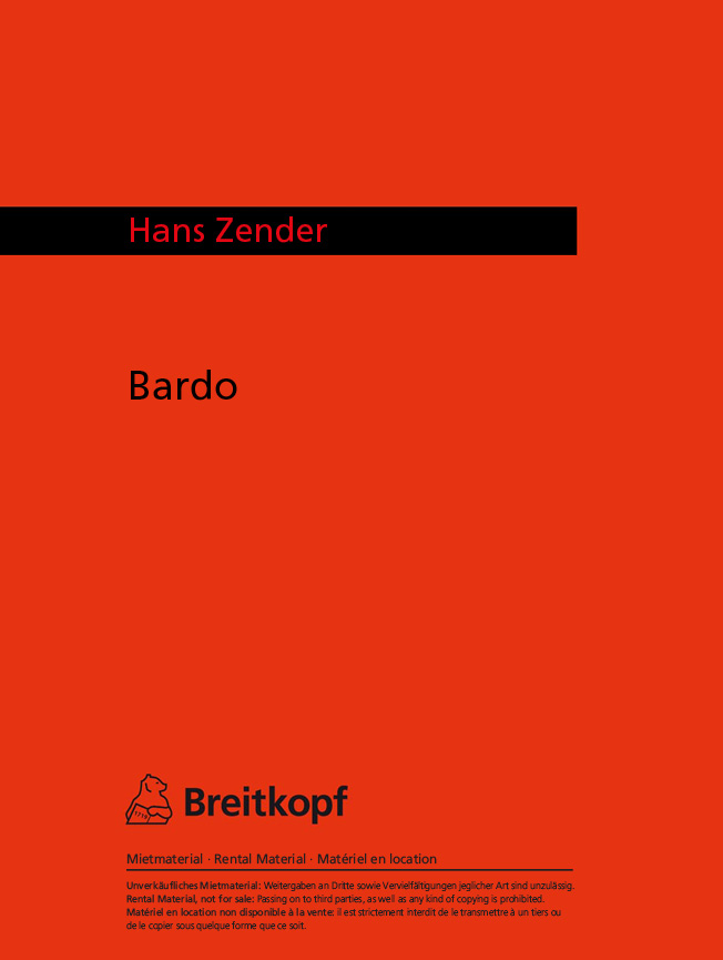 Hans Zender - Bardo - Cover