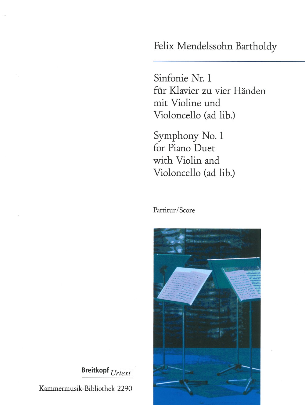 Felix Mendelssohn Bartholdy - Sinfonie Nr. 1 c-moll MWV N 13 (Kammermusik-Fassung 1829) - Cover