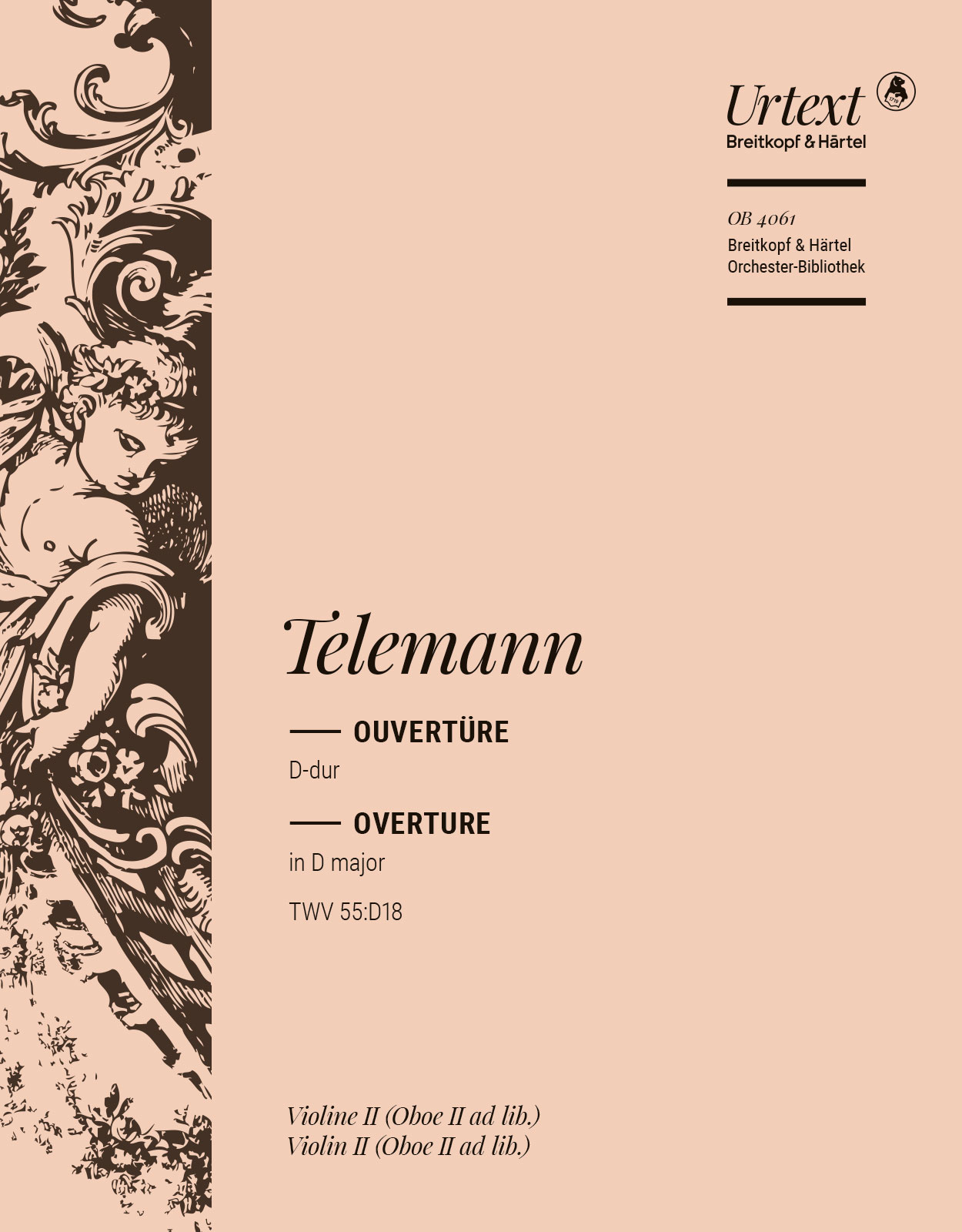 OB 4061-16 - Overture in D major TWV 55:D18 - Cover