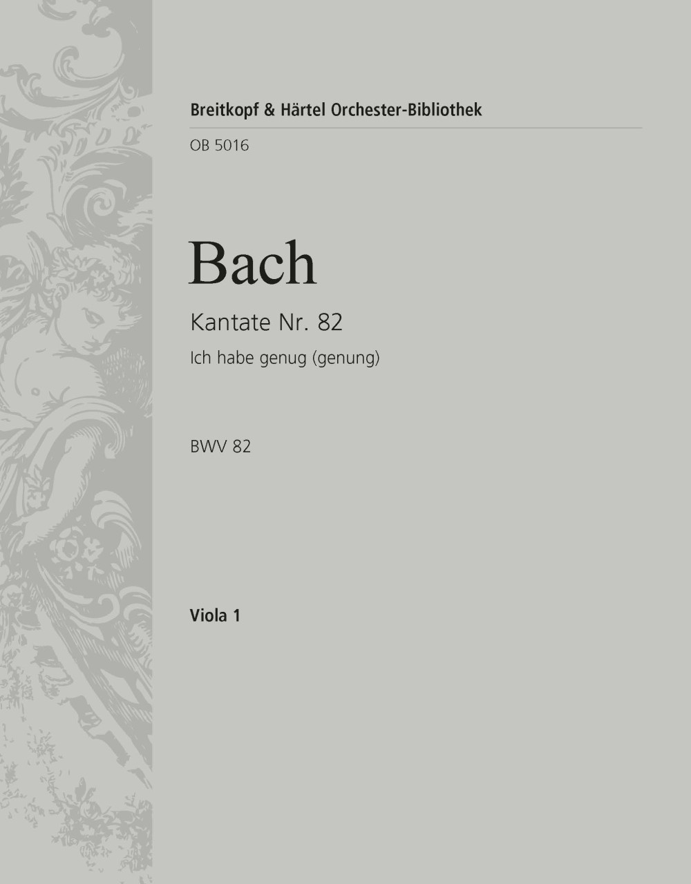 OB 5016-19 - Kantate BWV 82 „Ich habe genug“ - Cover