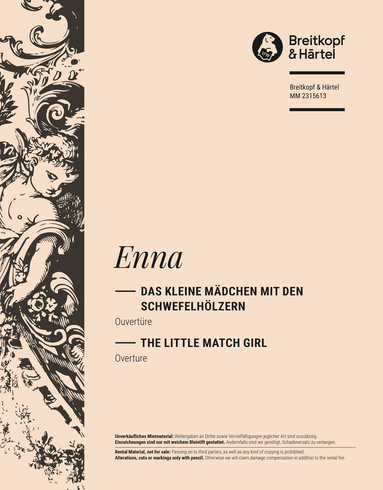 August Enna - Das kleine Mädchen mit den Schwefelhölzern - Cover