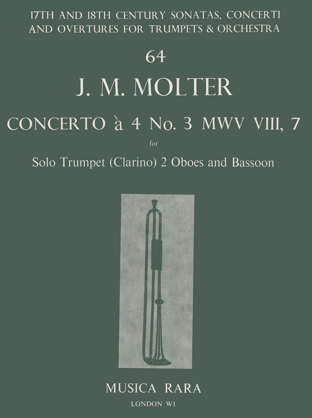 Johann Melchior Molter - Concerti à 4 - Cover