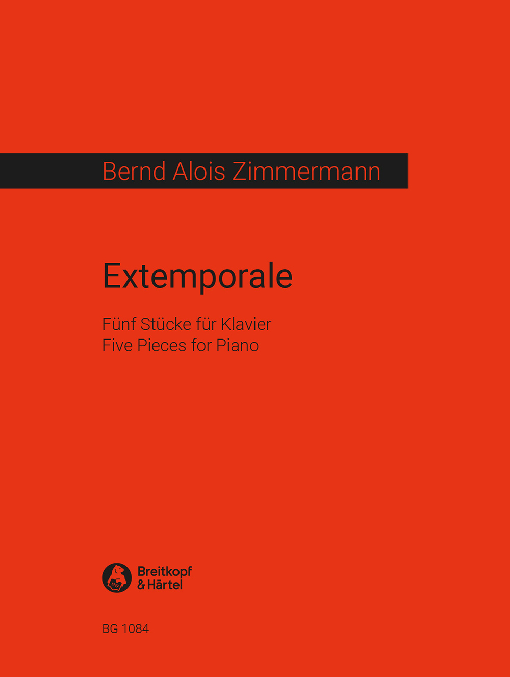 Bernd Alois Zimmermann - Extemporale - Cover
