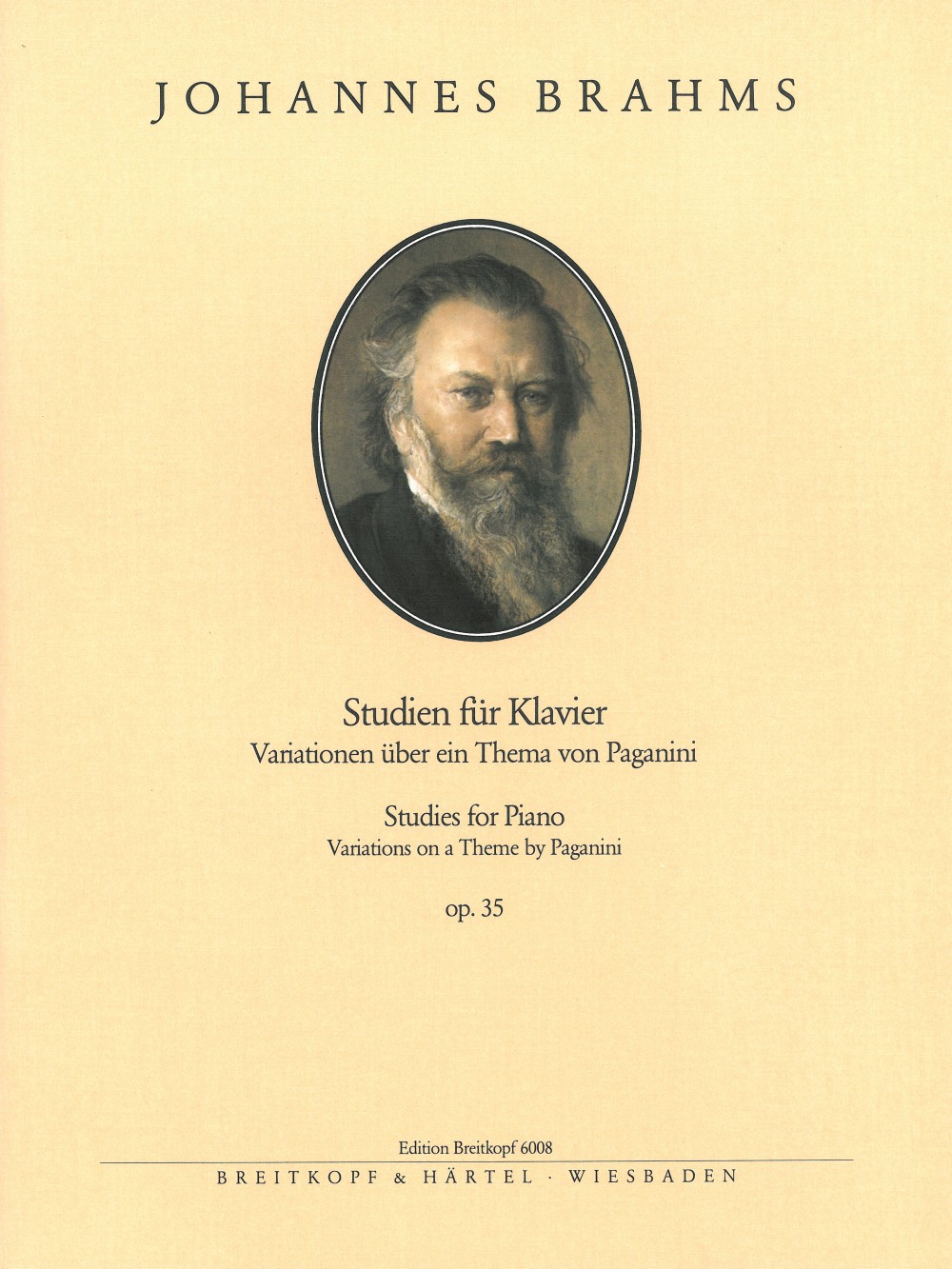 Johannes Brahms - Variations on a Theme by Paganini Op. 35 - Cover