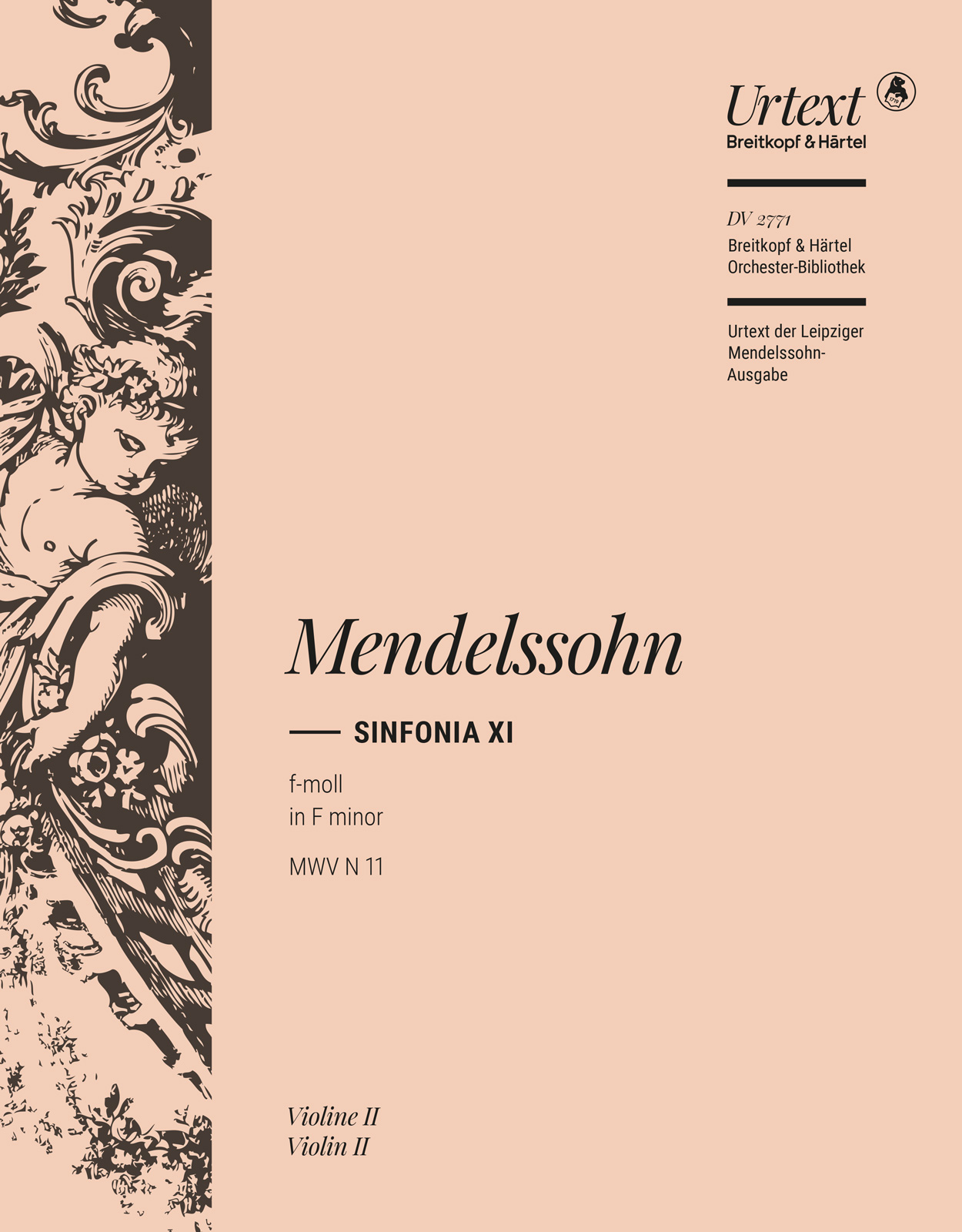 DV 2771-16 - Sinfonia XI F-dur / f-moll MWV N 11 - Cover