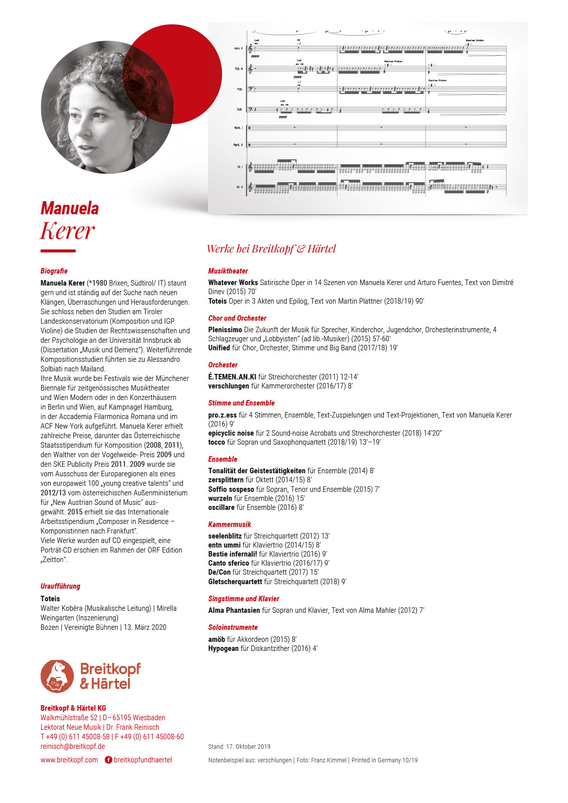 B+H 225 - Manuela Kerer - Cover