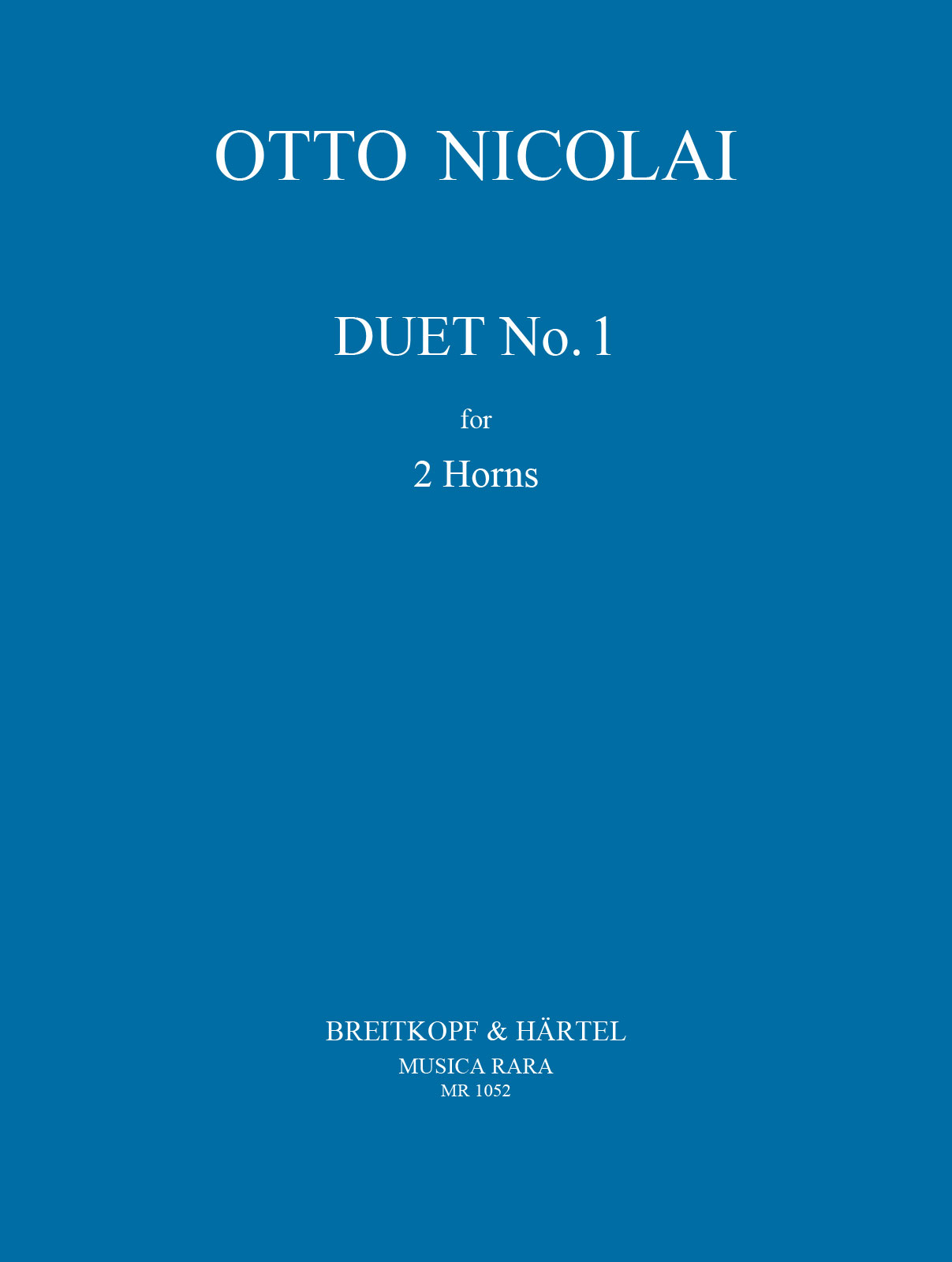 MR 1052 - Duets Nos. 1–3 - Cover