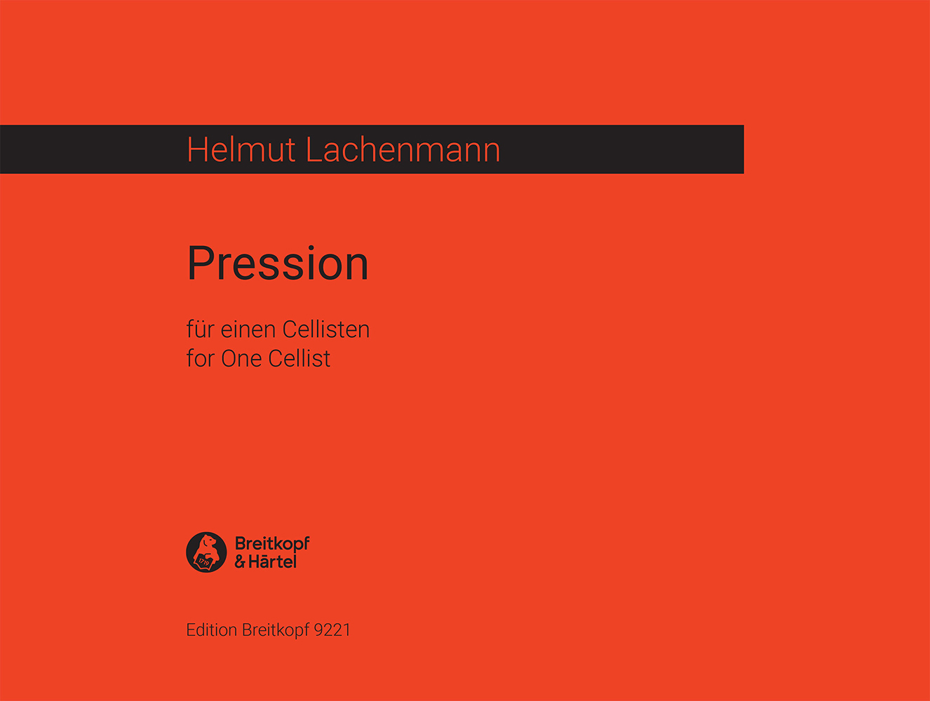Helmut Lachenmann - Pression - Cover