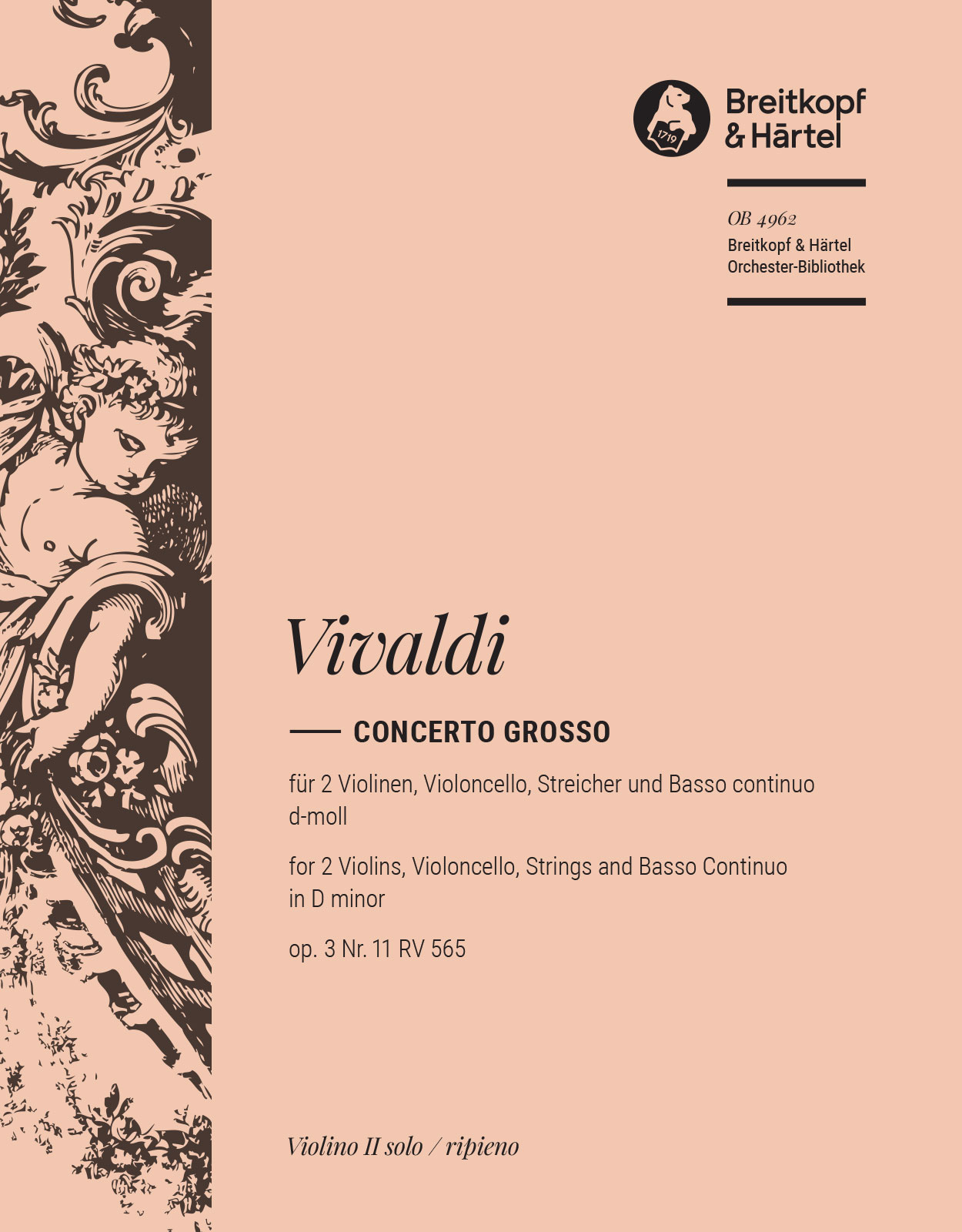 OB 4962-16 - Concerto grosso in D minor Op. 3/11 RV 565 - Cover