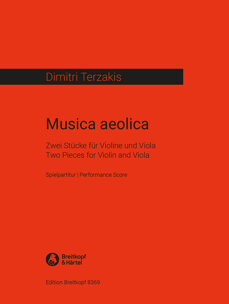 Dimitri Terzakis - Musica aeolica - Cover