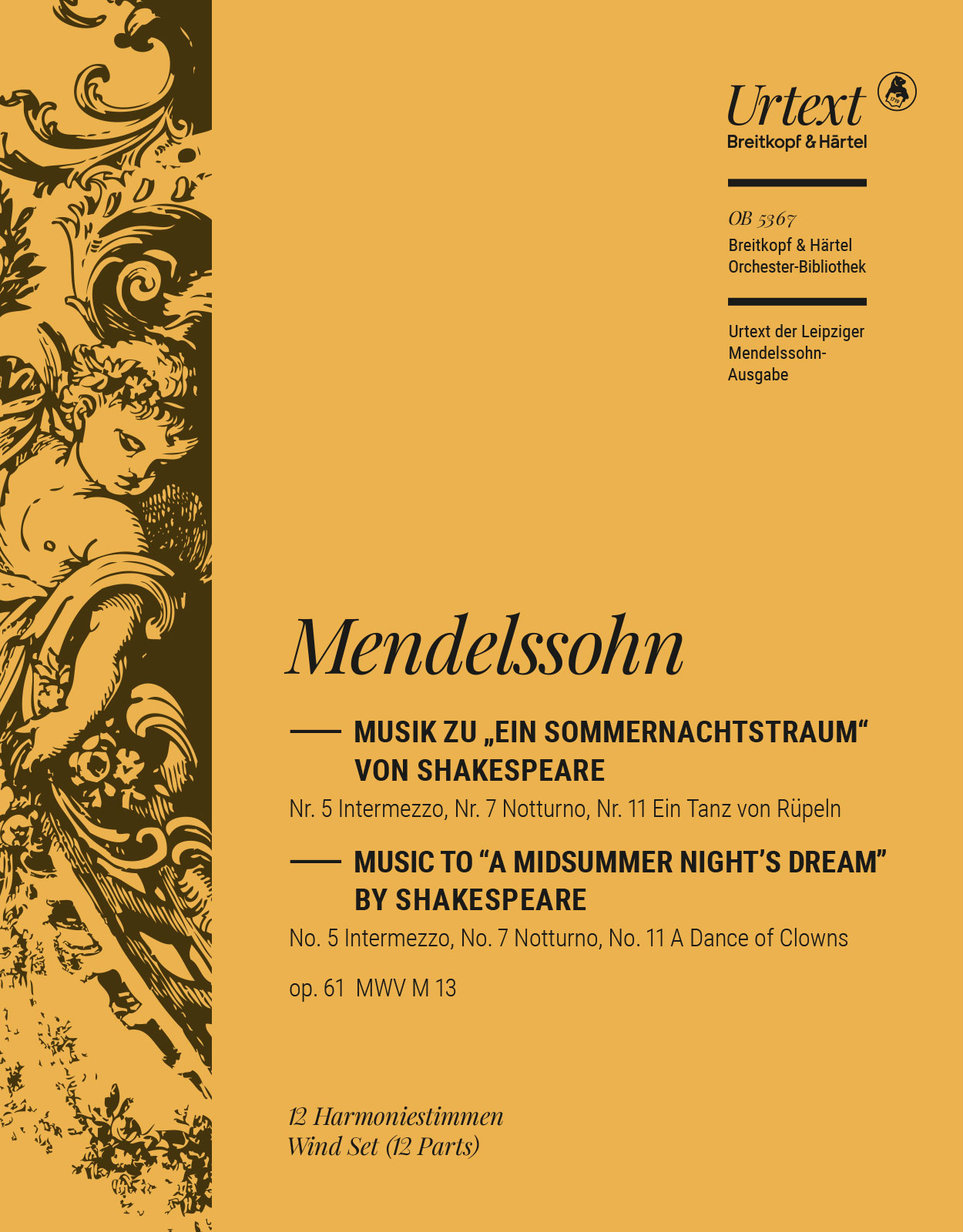 OB 5367-30 - A Midsummer Night’s Dream Op. 61 MWV M 13 - Cover