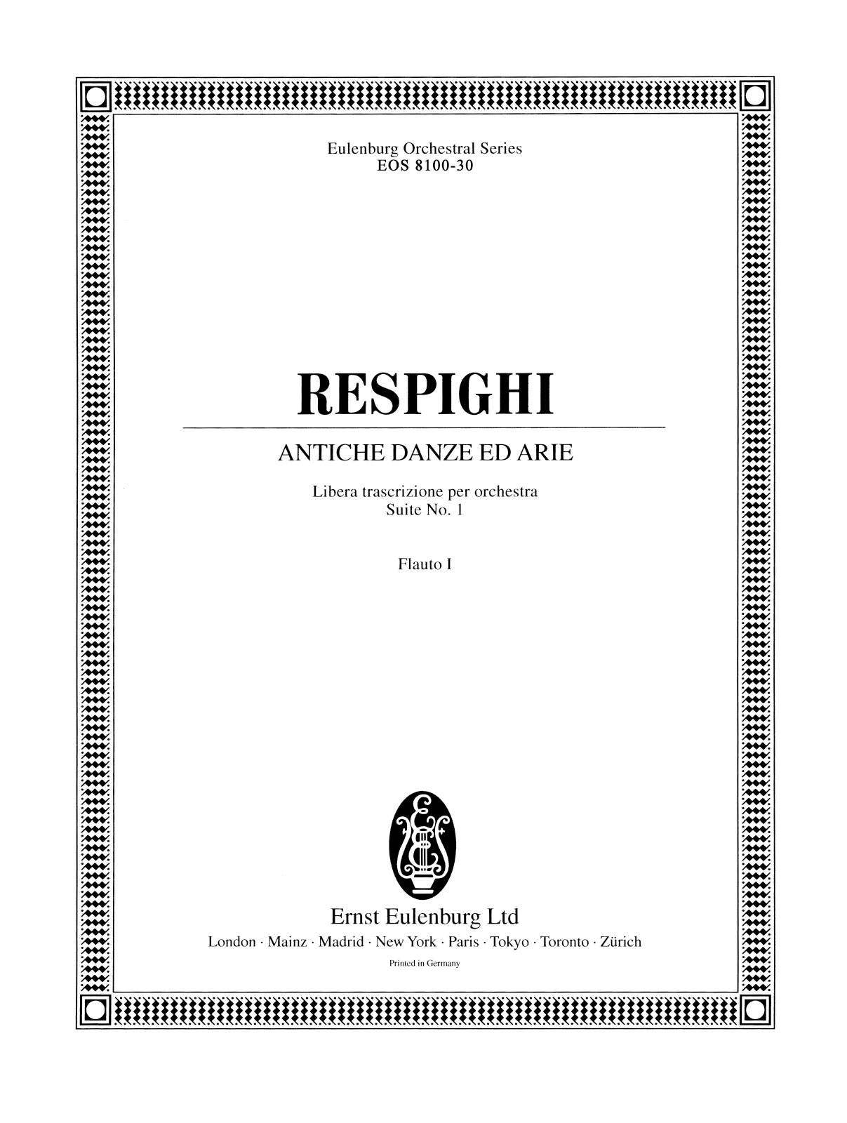 EOS 8100-30 - Antiche Danze ed Arie - Cover