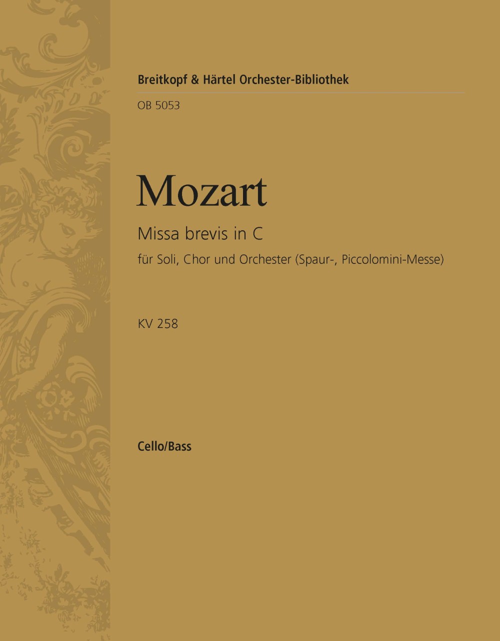 OB 5053-26 - Missa brevis in C KV 258 - Cover