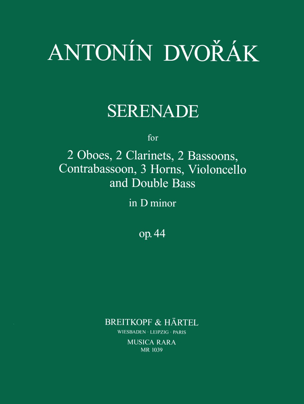 Antonín Dvořák - Serenade in d-moll op. 44 - Cover