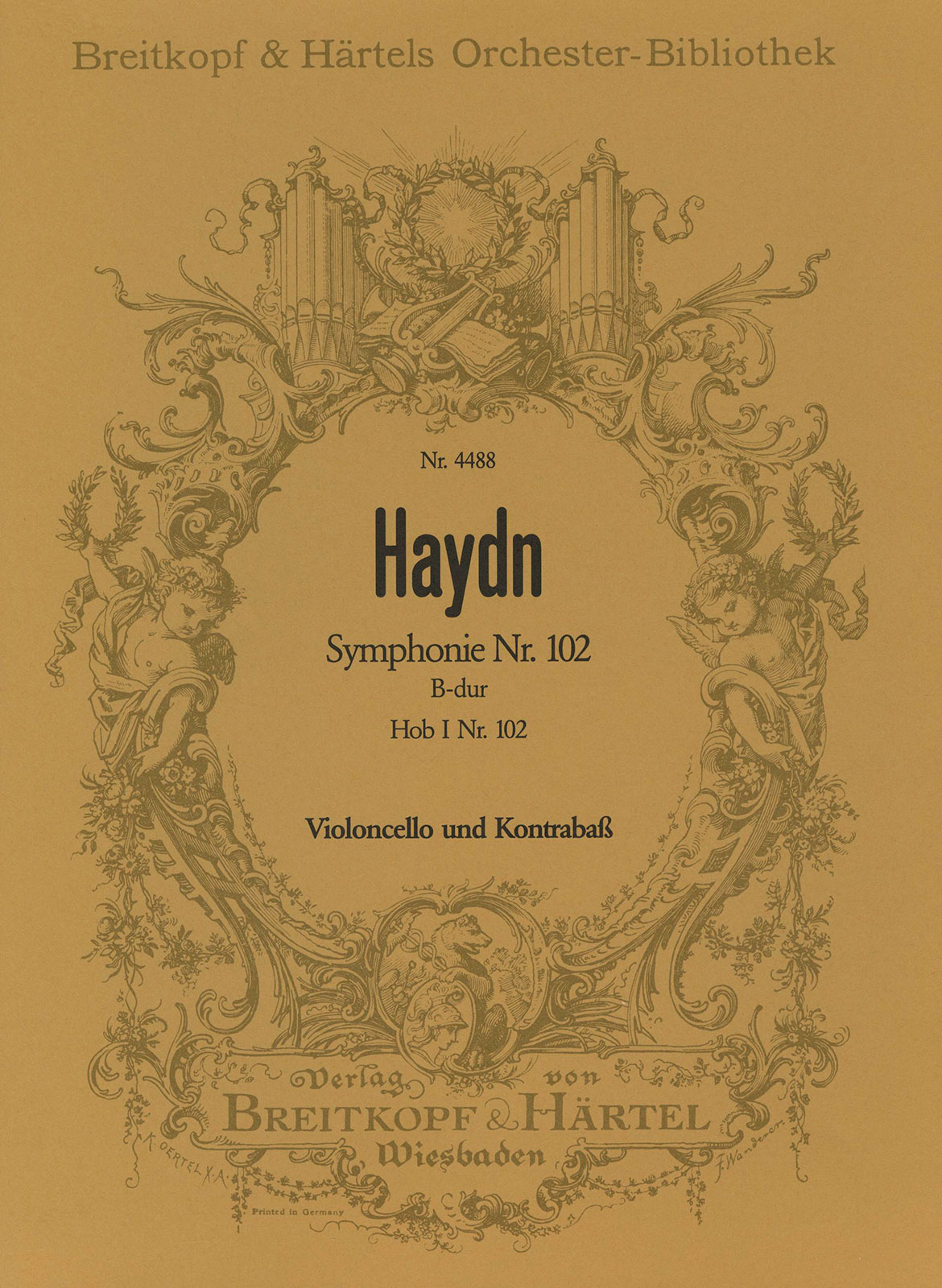 OB 4488-26 - Symphony No. 102 in B flat major Hob I:102 - Cover