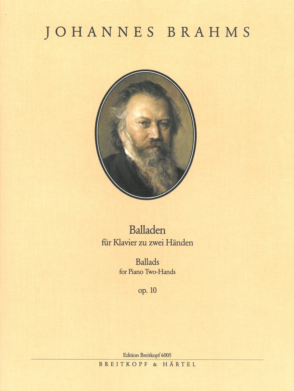 Johannes Brahms - Ballads Op. 10 - Cover