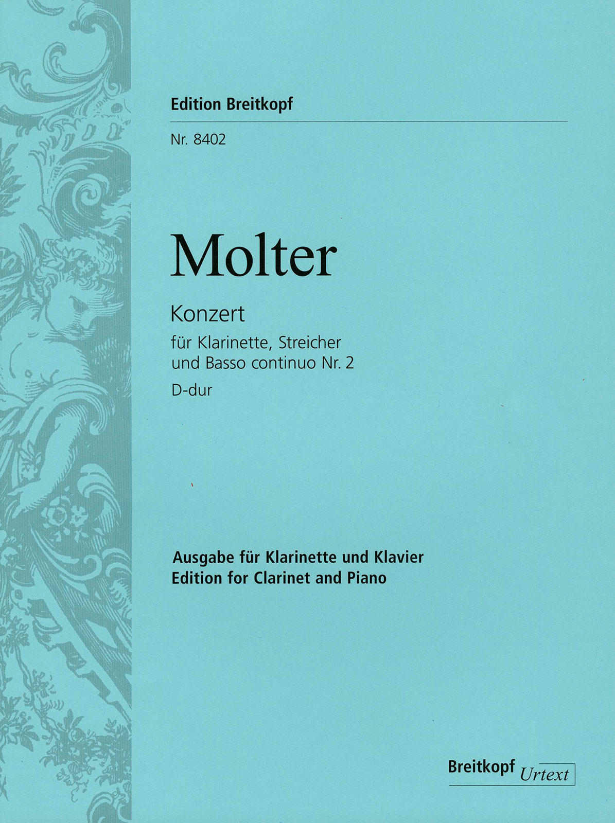 Johann Melchior Molter - Clarinet Concerto No. 2 in D major - Cover
