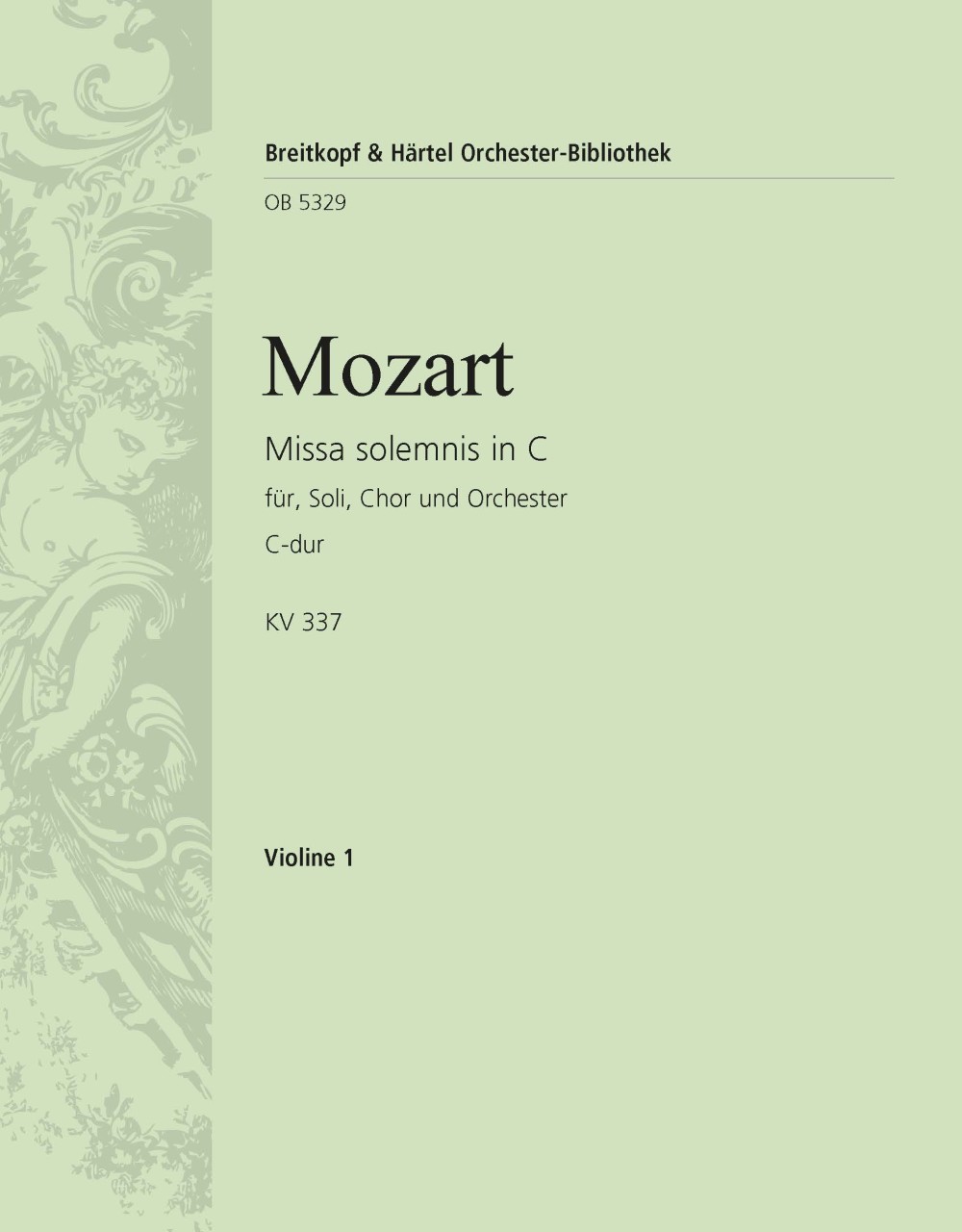 OB 5329-15 - Missa solemnis in C KV 337 - Cover