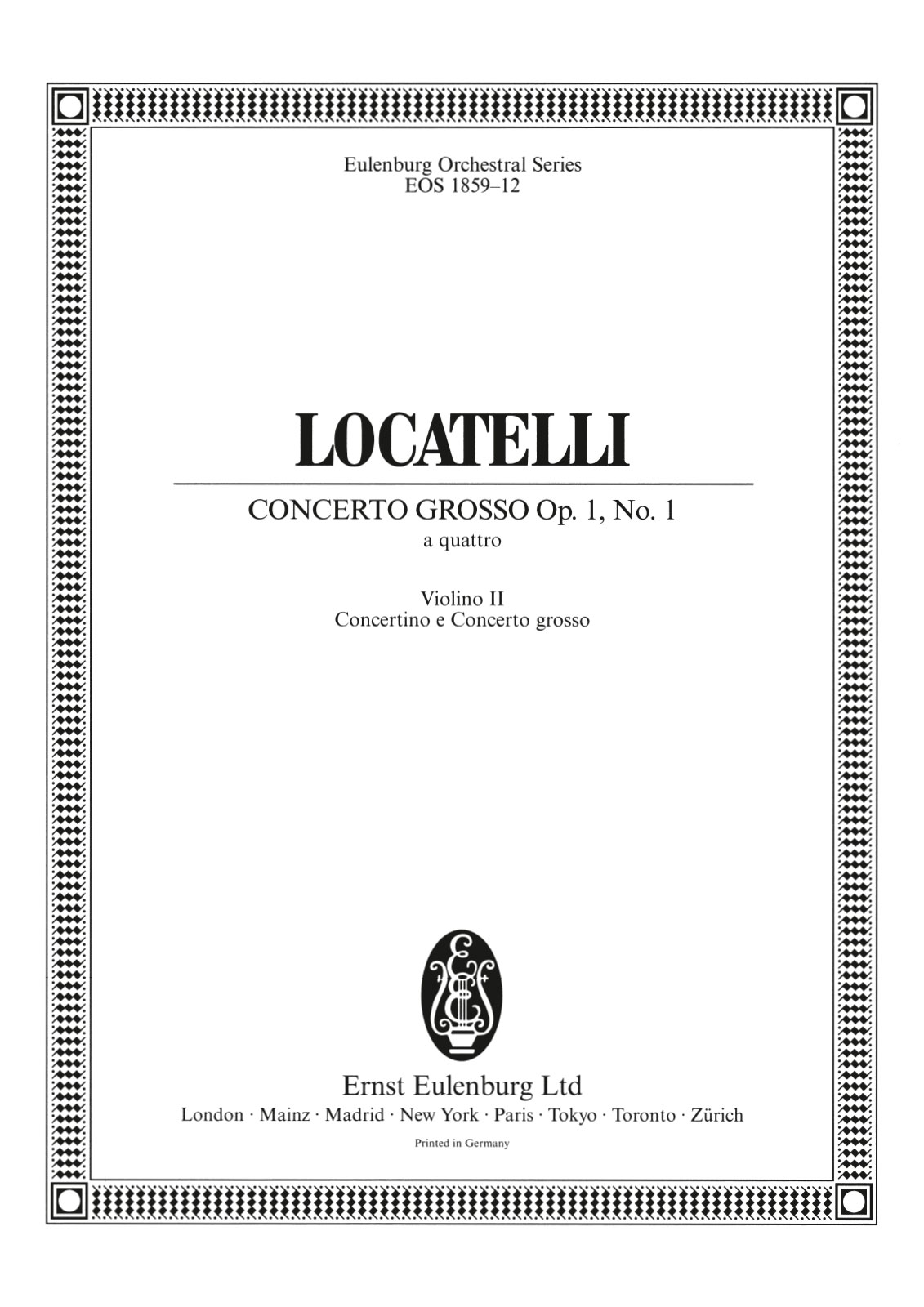 EOS 1859-16 - Concerto grosso „a quattro“ F-dur op. 1/1 - Cover