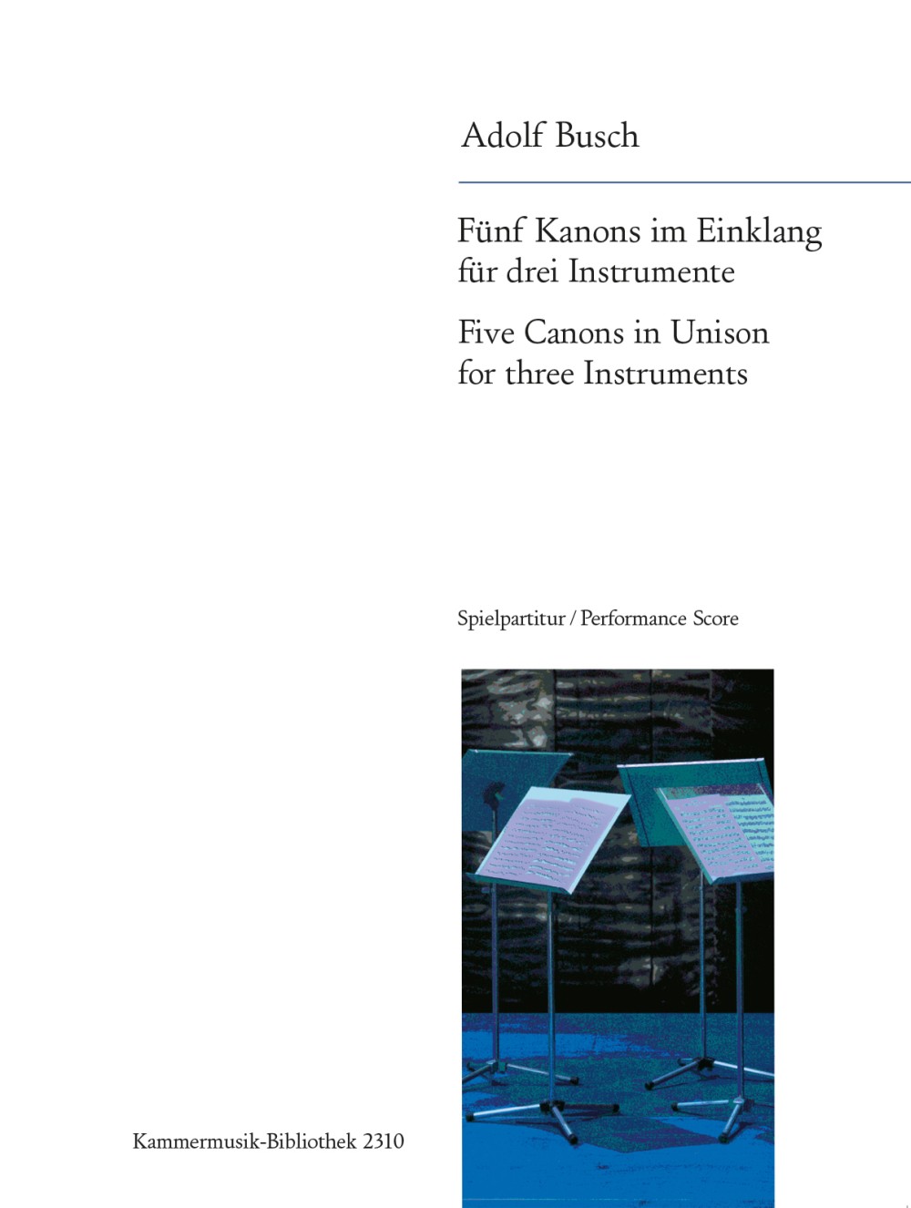 Adolf Busch - 5 Canons in Unison - Cover