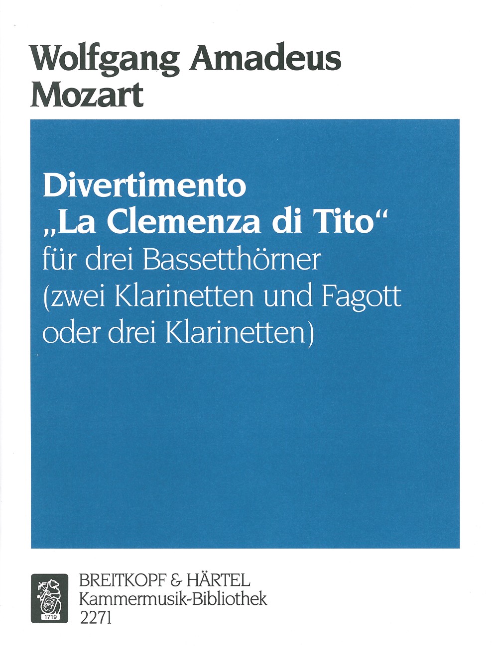 Wolfgang Amadeus Mozart - Divertimento “La clemenza di Tito” - Cover